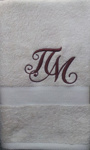 Διαφημιστική πετσέτα με μονογράμματα