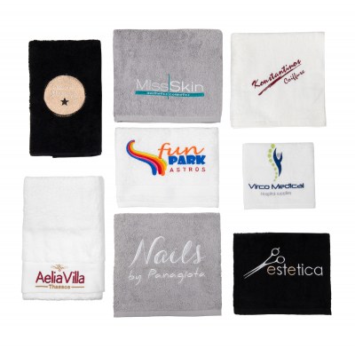 Διαφημιστικές πετσέτες με κέντημα