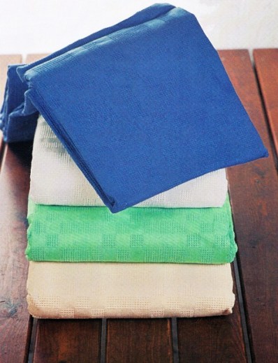 Κουβέρτα πικέ μονόχρωμη